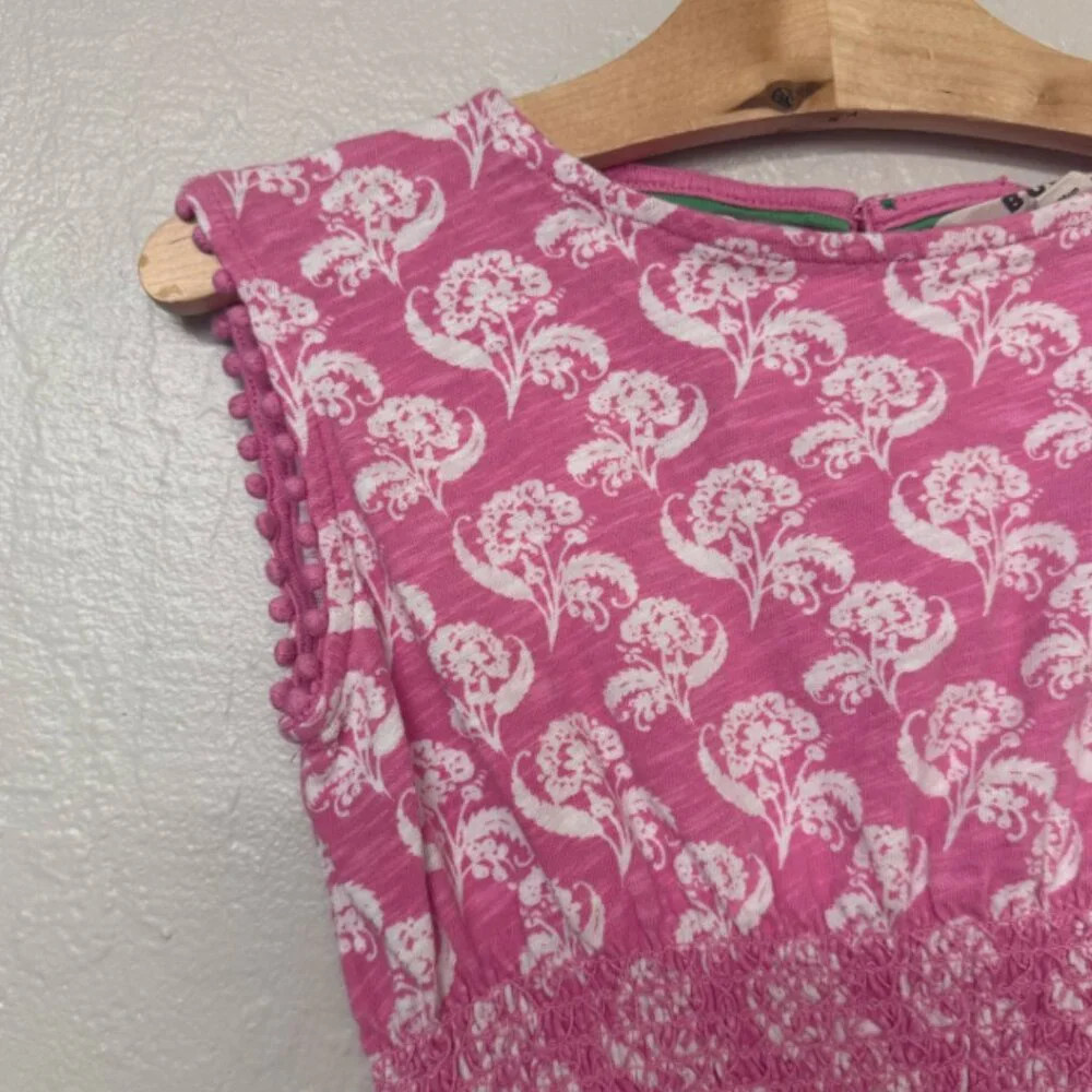 $23 ADD ON mini‎ boden floral smocked print dress 6-7Y